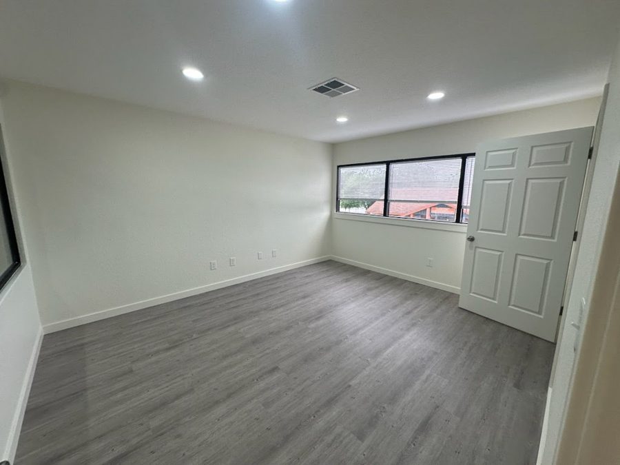 Smooth, freshly finished interior wall in a Florida home